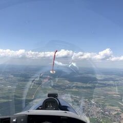 Flugwegposition um 11:39:41: Aufgenommen in der Nähe von Sigmaringen, Deutschland in 1735 Meter